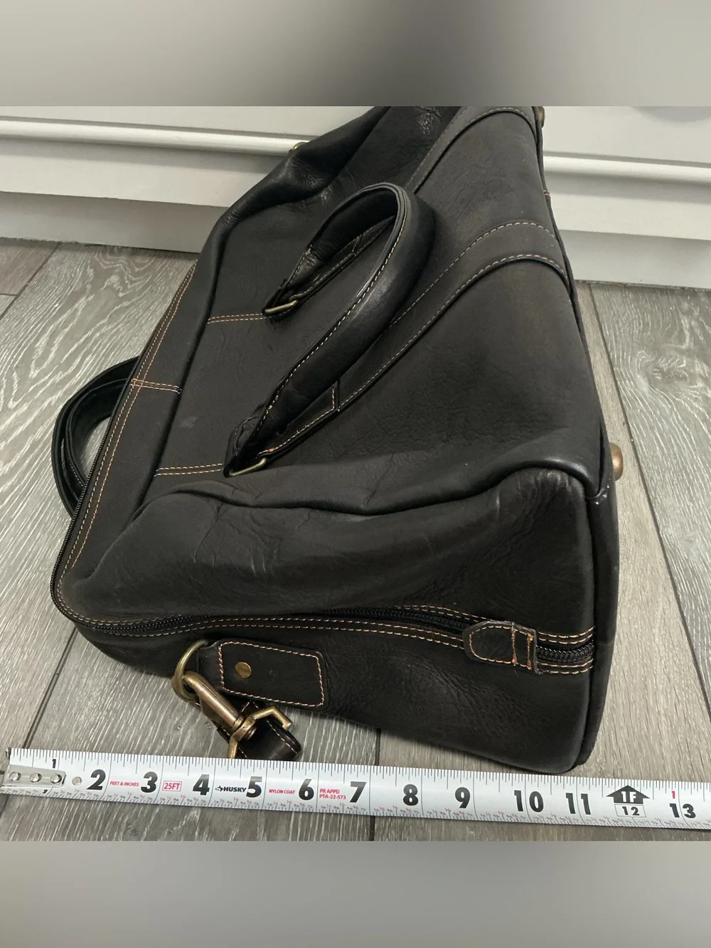 Links&Kings Leather Crown Duffle Weekender Bag in Black⛳️The Roberts Cup⛳️